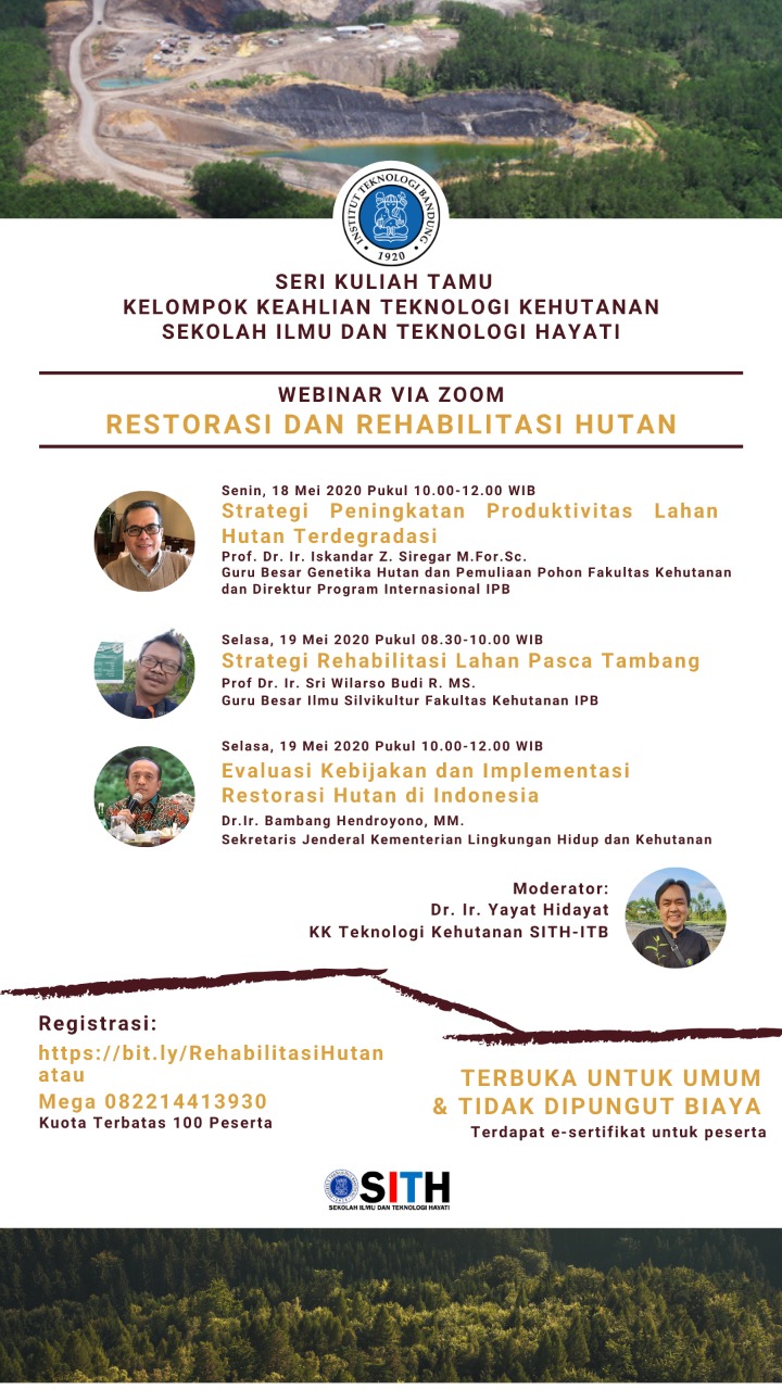 Seri Kuliah Tamu Kelompok Keilmuan Teknologi Kehutanan SITH-ITB ...