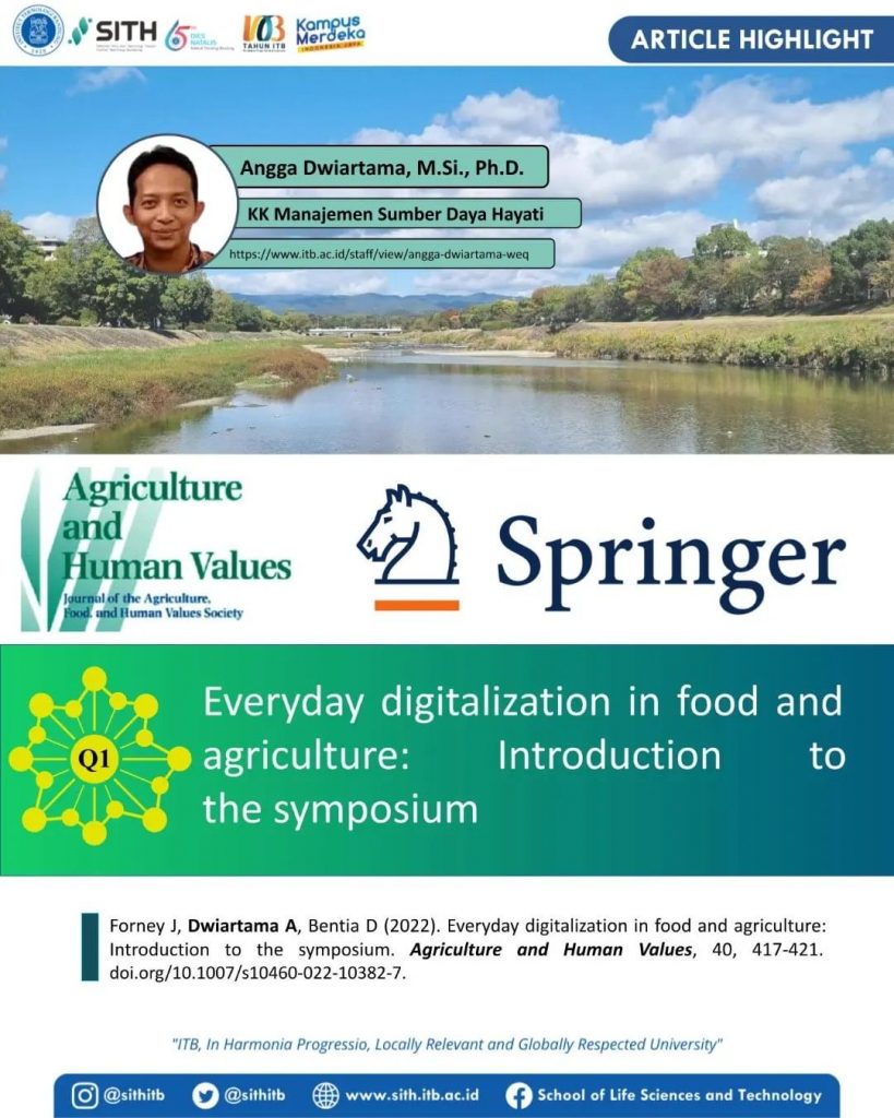 Everyday digitalization in food and agriculture : Introduction to the symposium