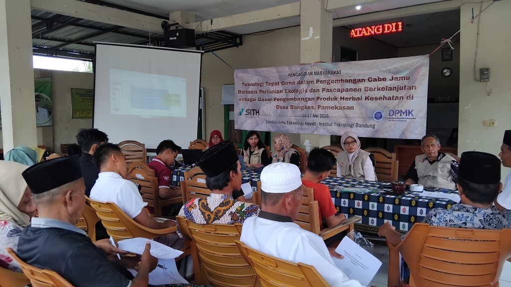 Tim Pengabdian Masyarakat SITH ITB Latih Warga Desa Bangkes Budidaya dan Pascapanen Cabai Jamu dari Hulu ke Hilir