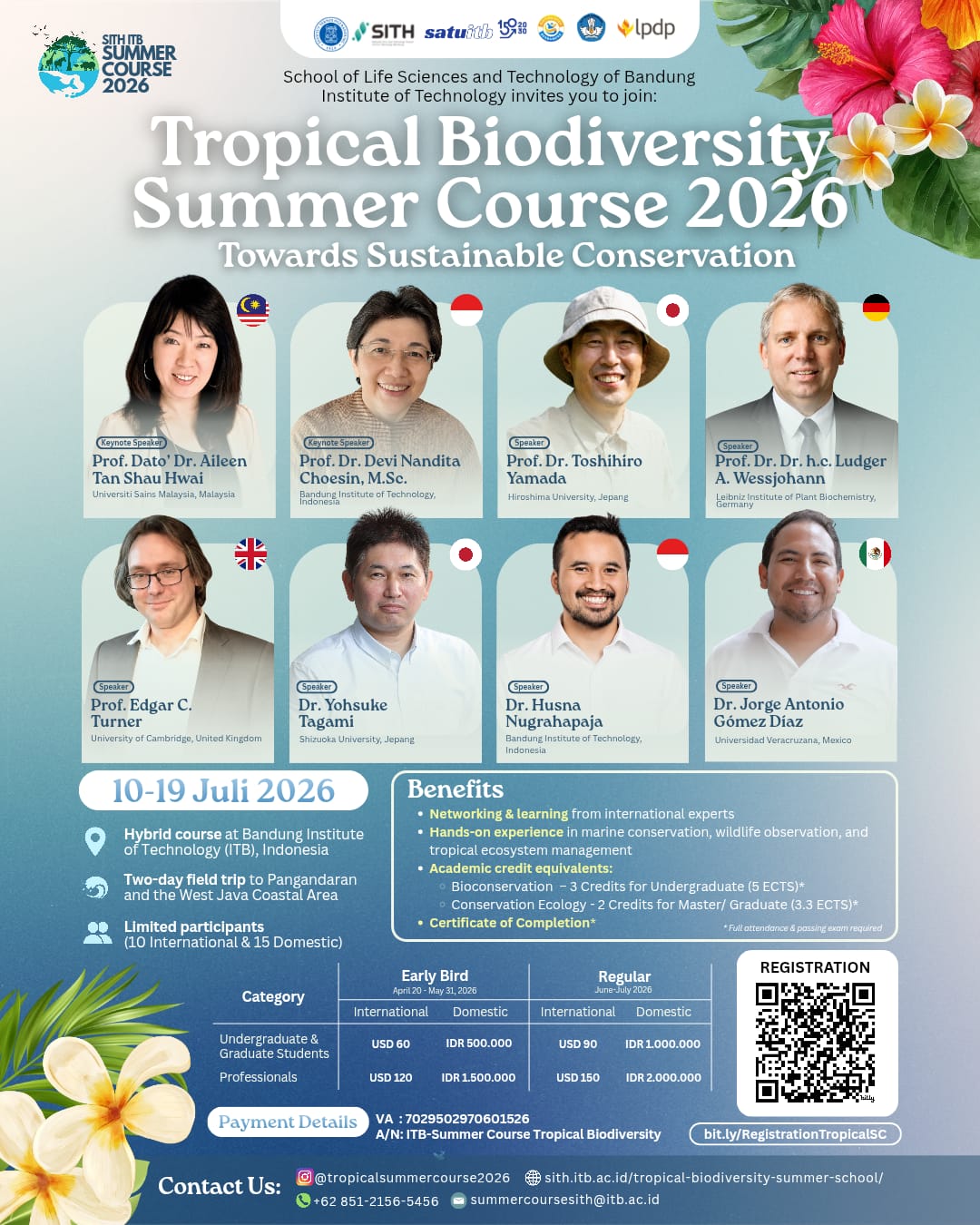 SITH ITB Akan Gelar Tropical Biodiversity Summer Course 2026: Hadirkan Pakar Dunia dan Ajak Peserta Jelajahi Biota Cagar Alam Pangandaran